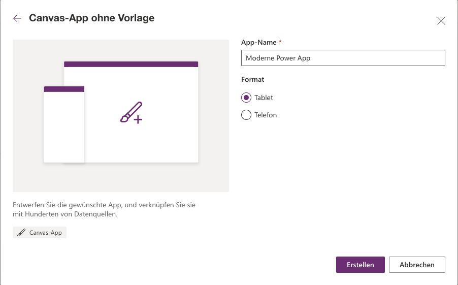 Power Apps - This function activates responsive apps! 1 modern powerapps format